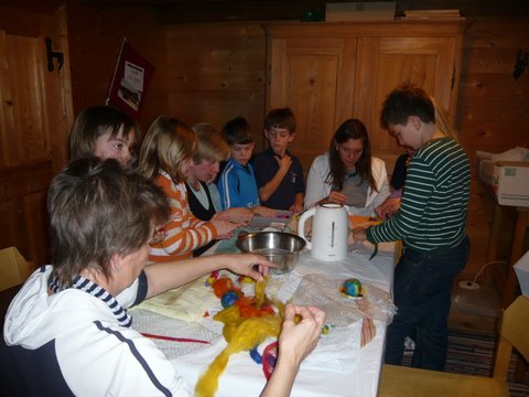 Edlinger Wühlmäuse beim Filzen 2009