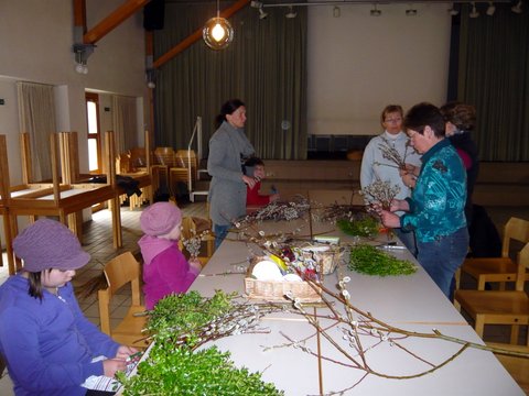 Palmbuschen binden 2012