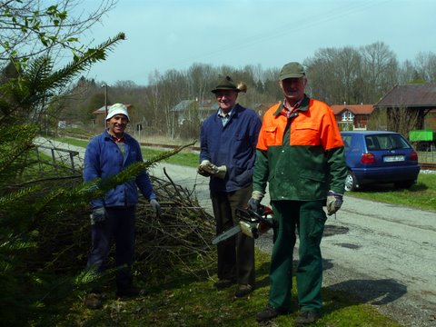Verschönerungsarbeiten in Edling 2010